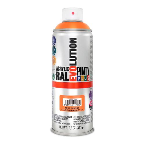 Tinta Em Spray Pintyplus Evolution 520cc Fluor. La