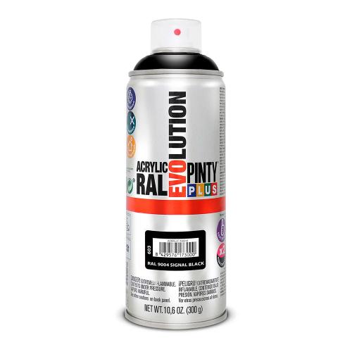 Tinta Em Spray Pintyplus Evolution 520cc Ral 9004