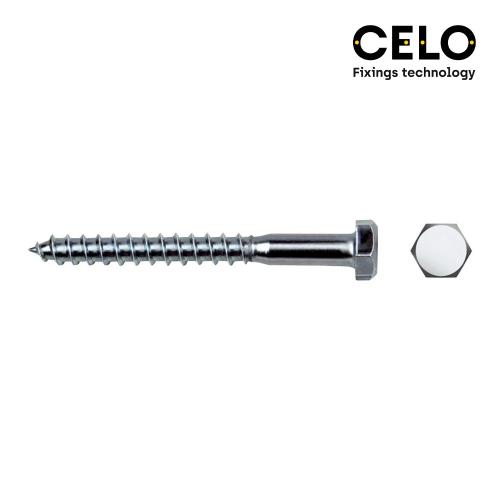 Caixa 200 Uni. Tira Fundo Hexagonal Din 571 6x100.