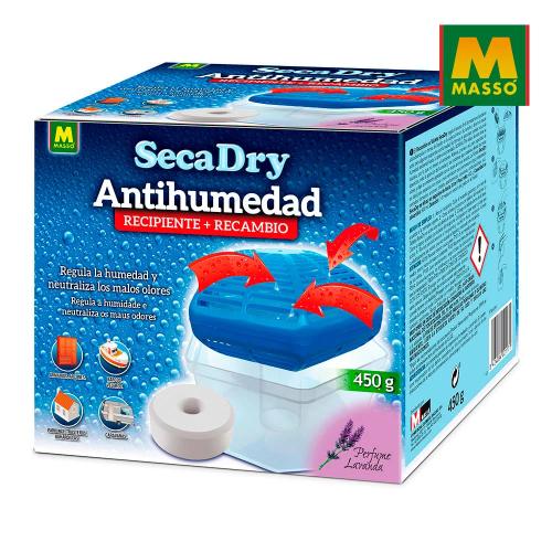 Secadry Anti- Humidade Recipiente + Tablete 450g. 231649 Massó