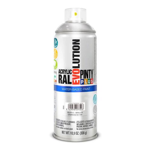 Spray Pintyplus A base de água Verniz Brilho 520cc