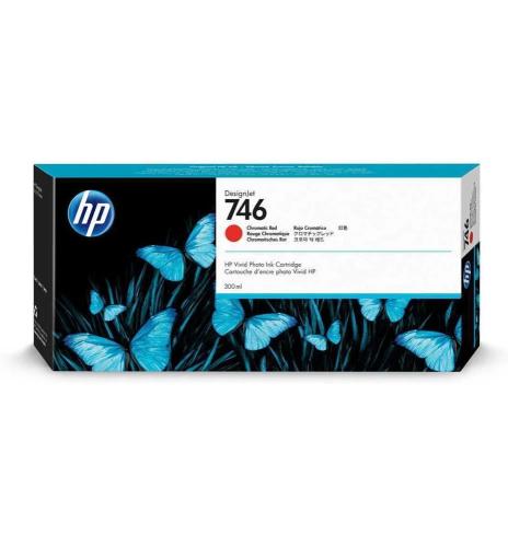 Hp Tinteiro Designjet 746 Vermelho Cromático (300.