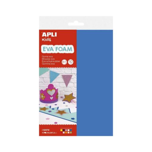Pack de Borracha Eva Multicolor A4 10folhas Apli .