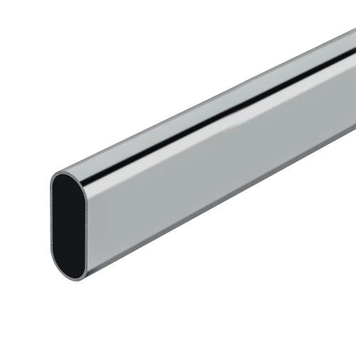 Varão Armário Oval Cromado 150cm Stor Planet