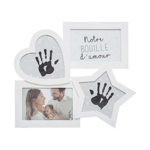 Moldura Multi Fotos Branca 33,5x1,6x28,5cm
