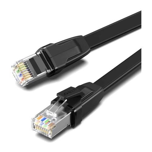 Cabo de Rede Ugreen Nw134 Flat Cat8 U/Ftp 30awg 0.5m Preto