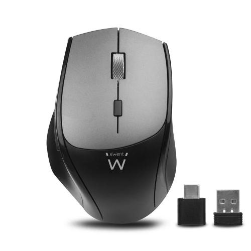 Ewent Rato Wireless 2400dpi Preto Usb-A e Usb-C