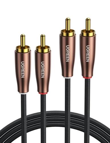 Cabo Av199 2x Rca (Cinch) 2x Rca 2m Ugreen