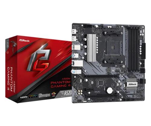 Asrock A520m Phantom Gaming 4 Amd A520 Socket Am4 Micro Atx