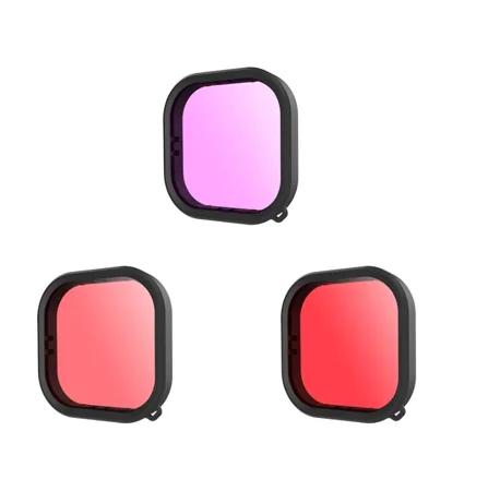 3 Filtros Sub-Aquáticos para Câmaras Desportivas