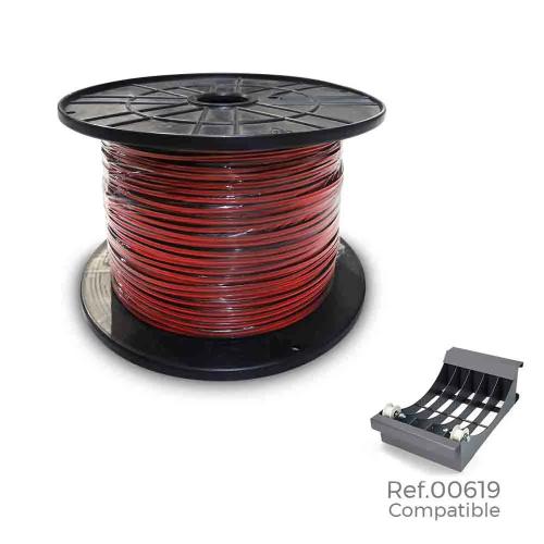 Bobine Paralelo Audio 2x1,5mm Vermelho Preto 500m