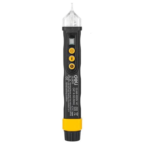 Voltage Tester Without Contact 12/48-1000v Ac Edl8011 (Black) - Deli