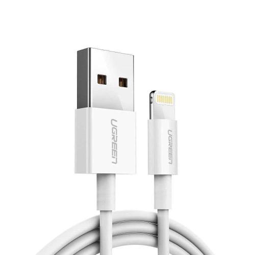 Cabo Ugreen Us155 Usb-A Macho para Lightning Macho Nickel Plating Abs 1m Branco