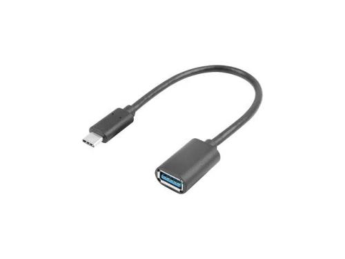 Adaptador Usb Lanberg Usb-C M 3.1 a Usb-A H 15cm Otg Negro