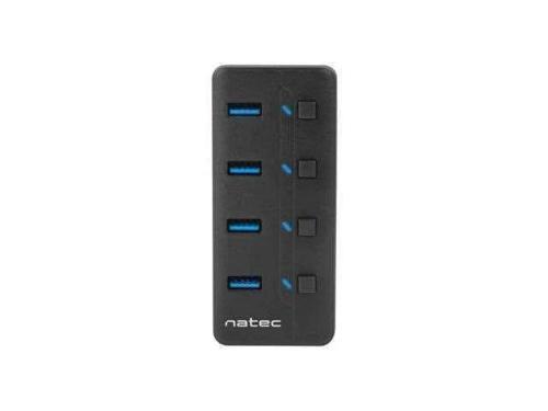 Hub Natec Mantis 2 Usb 3.0 4 Puertos On Off Con A.