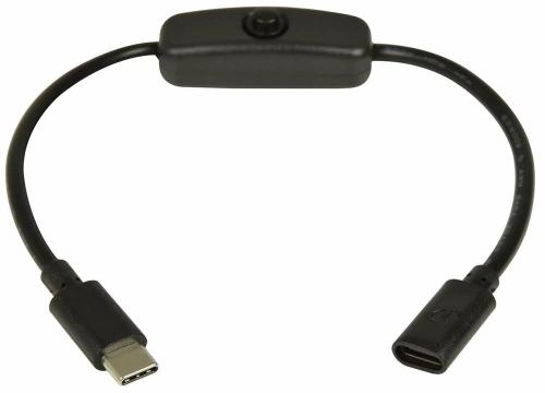 Cable de Extensión Usb Tipo C Con Botón de Encend.