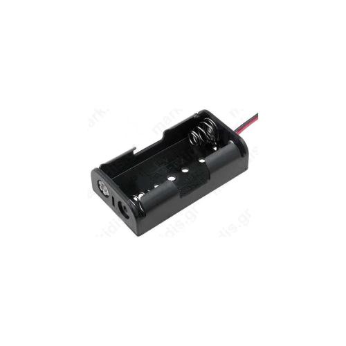 Suporte Saída Fios Aa R6 P/2 Pilhas Preto