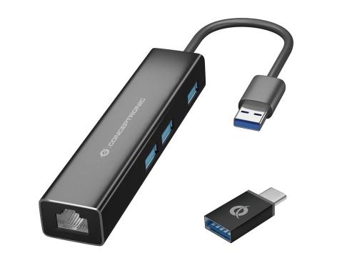 Concentrador Usb Donn de 3 Puertos Con Adaptador .