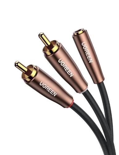 Ugreen Av198 2x Rca Cable (Cinch) To Jack 3.5mm, .