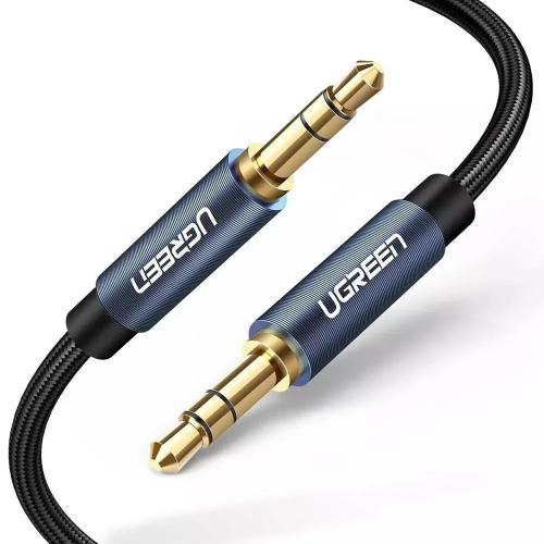 Cabo Mini Jack Ugreen Av122 3.5 Mm Aux 1.5 M (Azul
