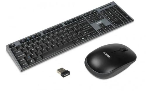 Ibox Desktop Kit Pro, Padrão, Qwerty, Preto, Rato.