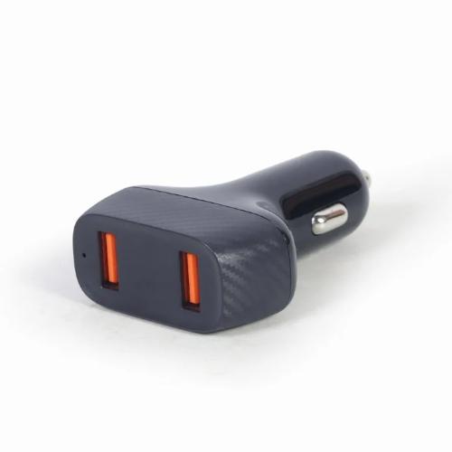 Gembird Usb-Autoschnellladegerät 2-Port Qc3.0 / 36w Schwarz