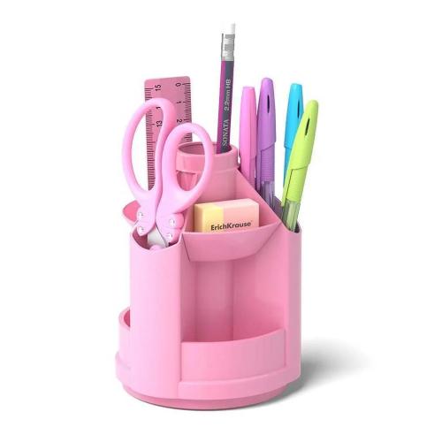 Erichkrause Mini Desk Porta-Lápis Plástico Rosa