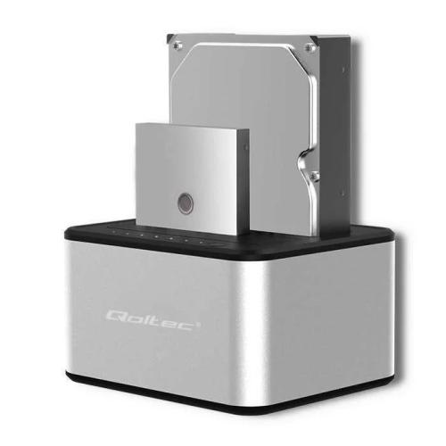 Qoltec 5316 2x Hdd / Ssd Docking Station | 2.5  /.