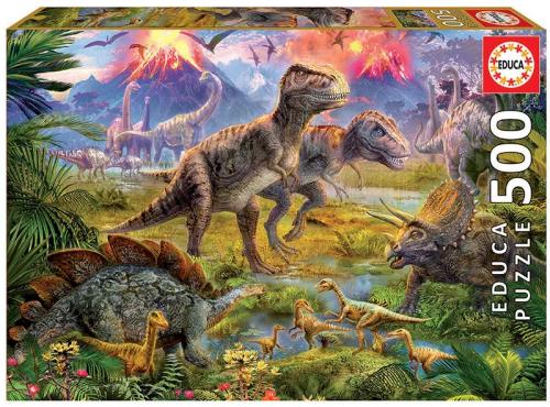 Puzzle Educa Dino Meet (500 pcs)