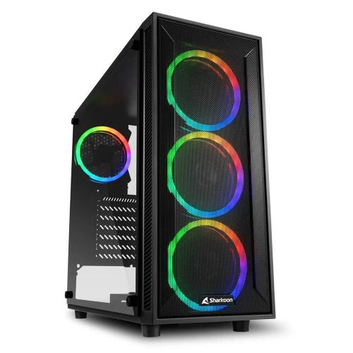 Caixa Semitorre ATX Sharkoon TG4M Preto ATX LED R.