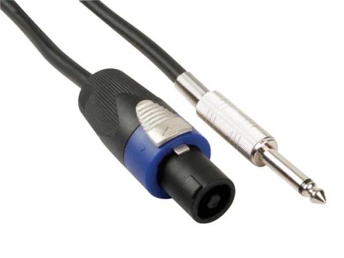 Cable Speakon 2 Pines Macho a Jack 6.35 Macho 5m