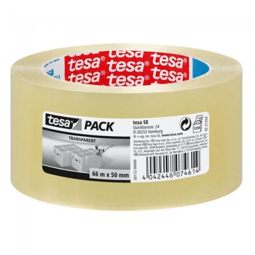 PACK 6 CINTAS DE EMBALAJE BASIC 50MM.X66M. TRANSP.