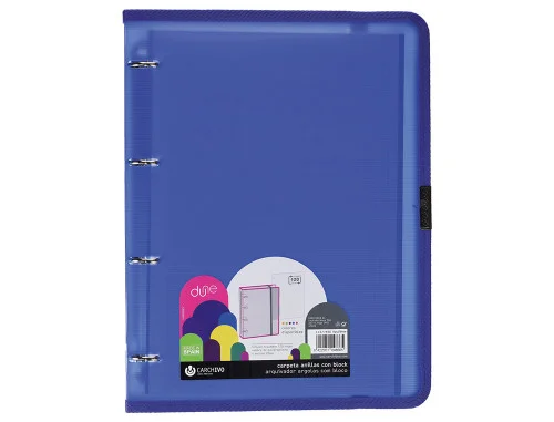CARPETA ANILLA CARPEBLOCK POLIPROPILENO DUNE A4 1.