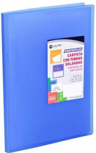 CARPETA CARCHIPLAS-BOOK A4 POLIPROPILENO 50 FUNDA.
