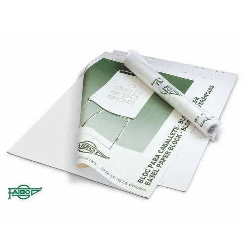 Bloc Papel para Pizarra Caballete En Liso 25 Hoja.