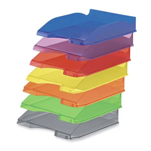 Bandeja Apilable de Plastico 350x250x65 Mm. Color.