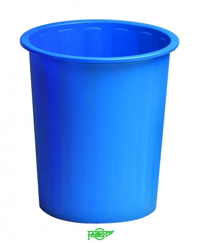 Papelera Cerrada de Plástico 14 L. Color Azul Fai.