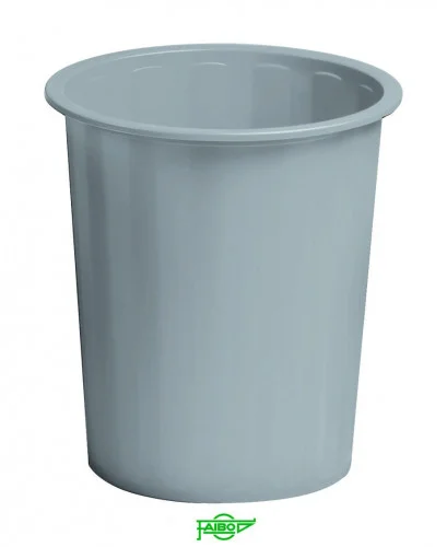 Papelera Cerrada de Plástico 14 L. Color Gris Fai.