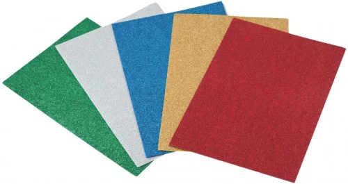 Lamina Eva 40x60 Cm. Purpurina Negro Faibo 1659-02