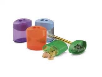 Afilalapices Plastico Doble Con Deposito Faibo 21.