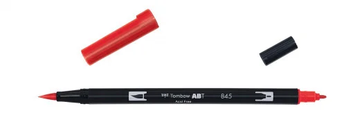 ROTULADOR DOBLE PUNTA PINCEL COLOR CARMINE TOMBOW.