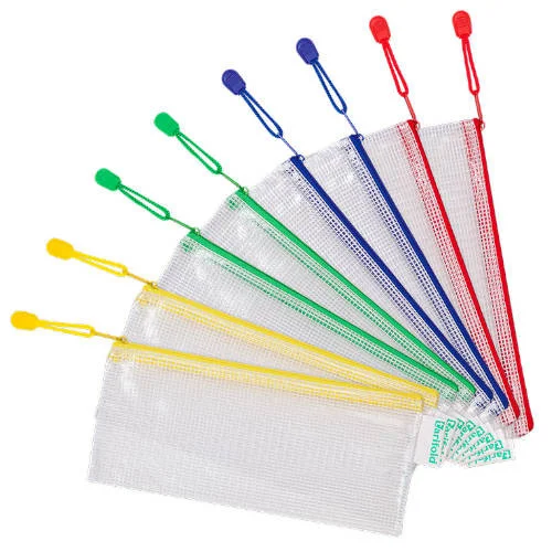 PACK DE 8 BOLSAS ZIPPER MULTIUSOS PVC - CON CIERR.