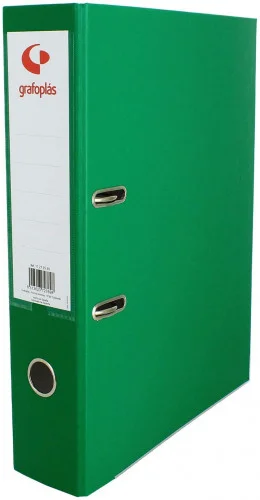 ARCHIVADOR PALANCA 45 COLOR VERDE FOLIO LOMO ESTR.