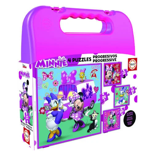MALETA PUZZLES PROGRESIVOS MINNIE HAPPY HELPERS 1.