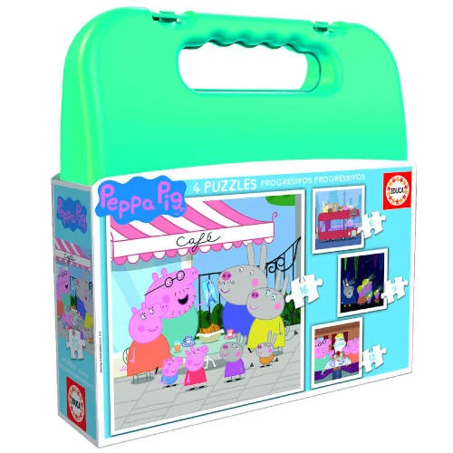 Set de 4 Puzzles Educa Peppa Pig Progressive