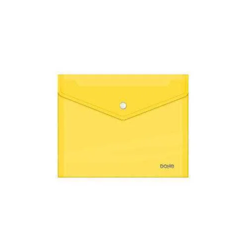 SOBRES POLIPROPILENO BROCHE AMARILLO A5 APAISADO .