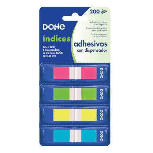 Blister 4 Blocs de 50 Índices En 4 Colores Surtid.