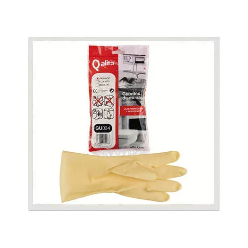 Paquete de 12 Pares Guantes Satinado Talla G Qali.