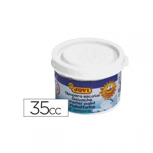 Estuche Témpera Escolar 5 Botes 35 Ml - Blanco Jo.
