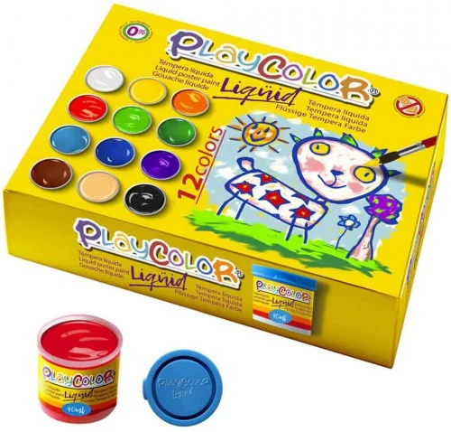 Liqquid 40ml. em 12 Cores Assorted Playcolor Brus.